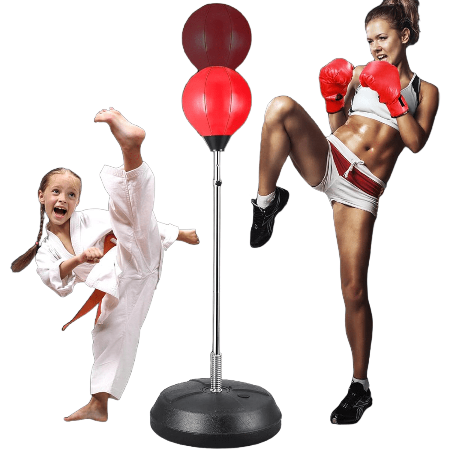 Punching Bag with Stand for Kids & Adults Punching Bag, Adjustable Stands are Perfect for Exercise and Fitness