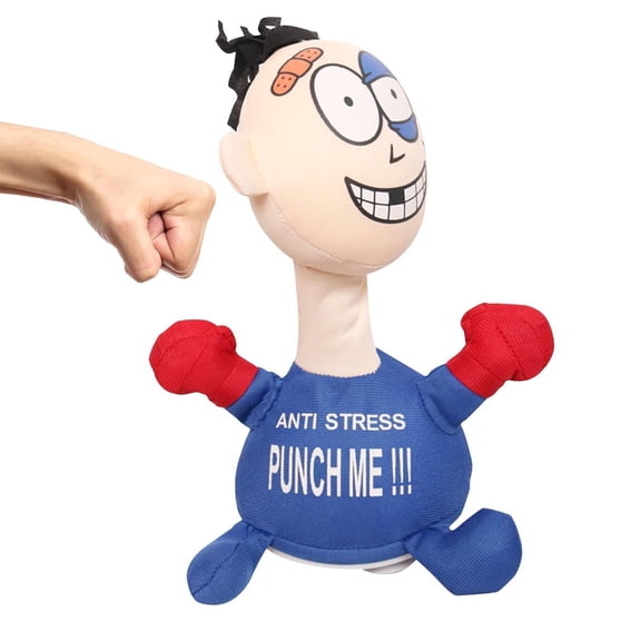 Punching Doll For Stress Relief Soft Plush Fabric Toy Beat Me To Relieve Anger And Emotional Drama A Funny And Safe Stress Relief Toy For Adults