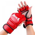 thumbnail image 1 of Punching Gloves for Adults MMA Training Gloves Men Fight Boxing Gloves Open Fingers Women, 1 of 8