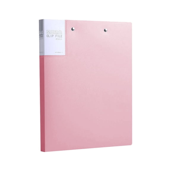 Punchless Clamp Binder, 9.3"×12.2" Ringless Binder, Double Strong Clips File Folder, Folder with Metal Clip, Letter Size Documents Organiser, Plastic File Binder, Portable Paper Organizer