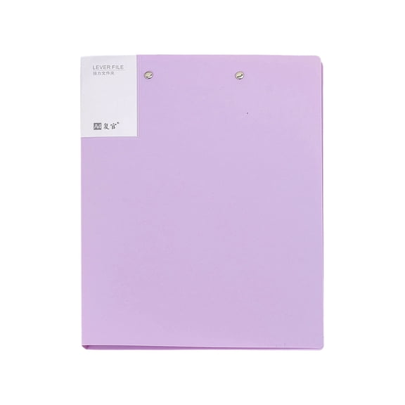 Punchless Clamp Binder, 9.3"×12.2" Ringless Binder, Double Strong Clips File Folder, Folder with Metal Clip, Letter Size Documents Organiser, Plastic File Binder, Portable Paper Organizer
