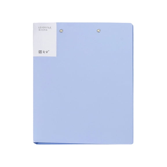 Punchless Clamp Binder, 9.3"×12.2" Ringless Binder, Double Strong Clips File Folder, Folder with Metal Clip, Letter Size Documents Organiser, Plastic File Binder, Portable Paper Organizer
