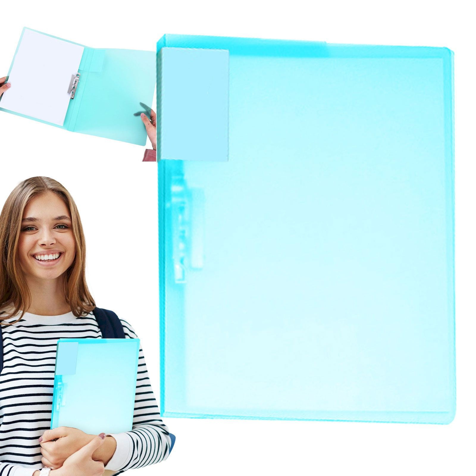 Punchless Clamp Binder,Folder with Metal Clip,Clamp Binder,Flexible ...