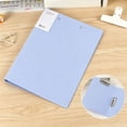 thumbnail image 1 of Punchless Clamp Binder, Ringless Binder Holds 100 Letter Size Pages, Documents, Folders for Documents,Folder with Double Metal Clips for Home or Office, 1 of 6