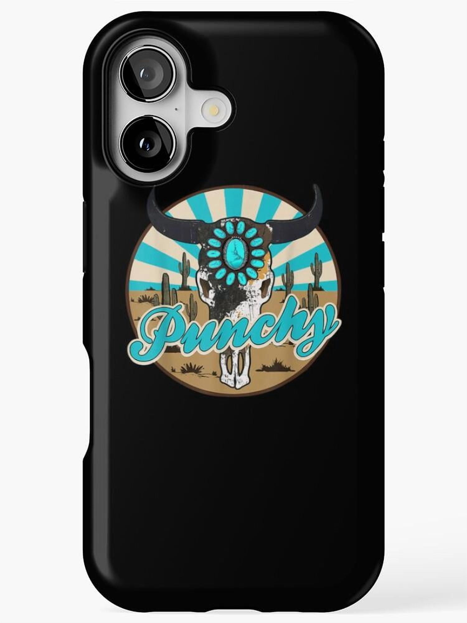 Punchy Longhorn Skull and Desert Cactus Tough Case for Apple iPhone ...