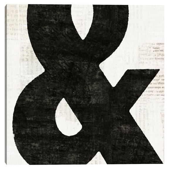 Punctuated Black Square III by Michael Mullan Canvas Art Print