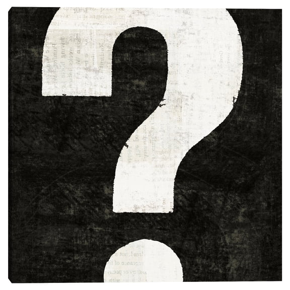 Punctuated Black Square VIII by Michael Mullan Canvas Art Print