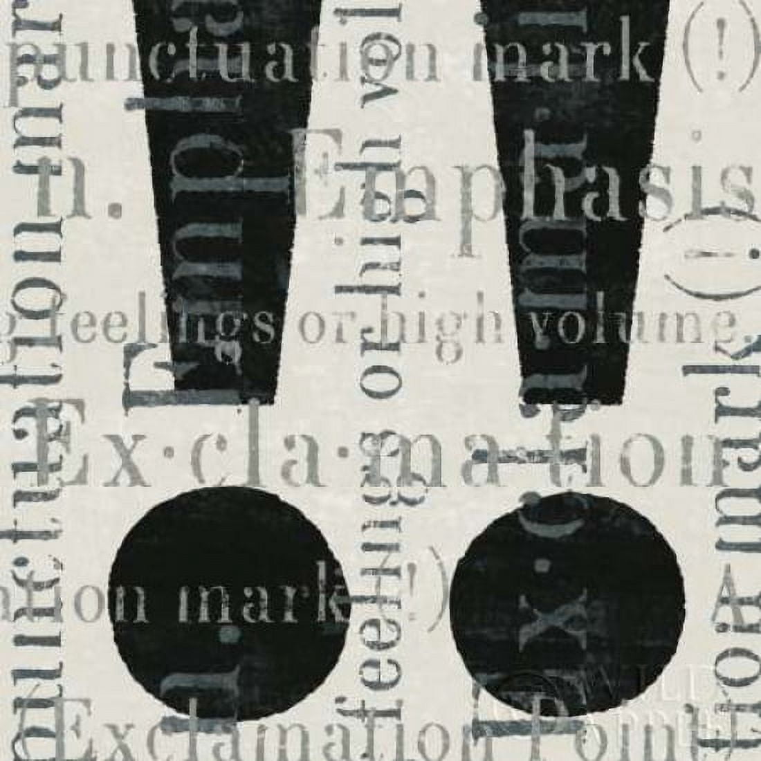 Punctuated Text I Canvas Art - Michael Mullan (24 x 24)