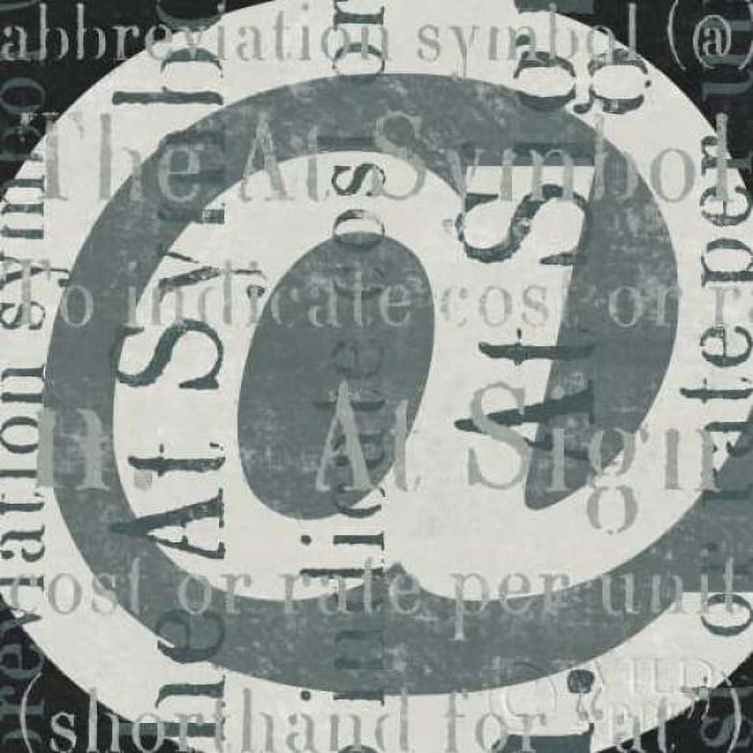 Punctuated Text III Canvas Art - Michael Mullan (24 x 24)