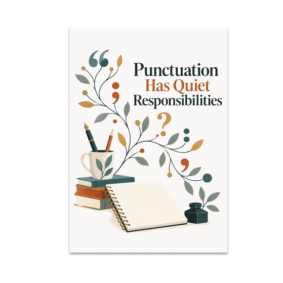 Punctuation Has Quiet Responsibilities - Grammar Enthusiast - 13x19 ...