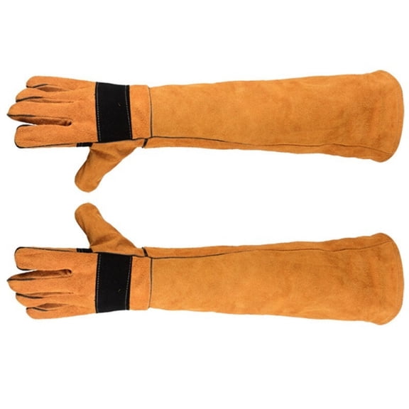 Puncture Proof Leather Gloves for Rose Pruning Gardening Falconry Bites Proof Dog Pet Gloves Handling Gloves