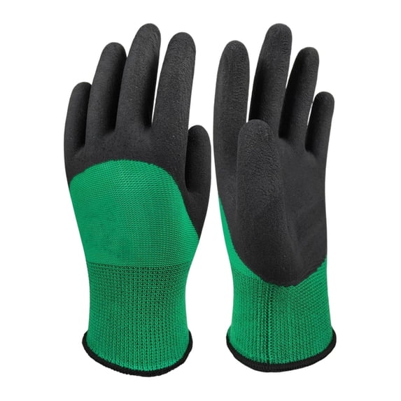 Puncture Resistant Gardening Gloves, Cut Proof Thorn Proof Work Gloves with Non-Slip Grip, Protective Rubber Coated Yard Work Gloves for Landscaping, Seafood Handling, and Rose Pruning, 1 Pair