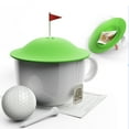 thumbnail image 1 of Pund'it Green Tee Mug and Cup Cover, Golf Themed Cup Lid For Tea, Coffee and More, 4.35", 1 of 8