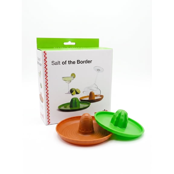 Pund'it Salt of The Border, Margarita Salt Rimmer and Manual Hand Juicer Set