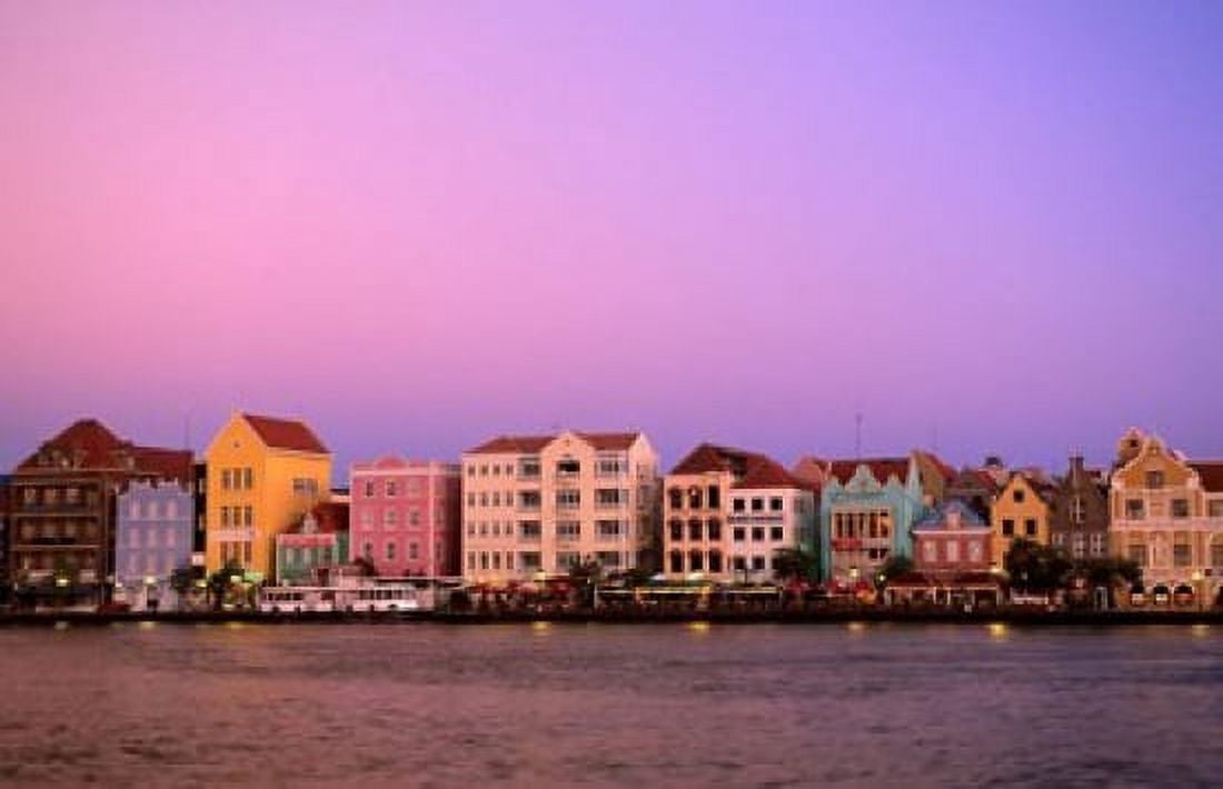 Punda Curacao Netherlands Antilles Canvas Art - Michael DeFreitas DanitaDelimont (27 x 17)