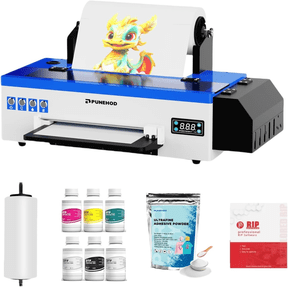 Punehod A3 13" L1800 DTF Printer White Ink Circulation System DIY Printing Machine for Dark and Light Fabrics