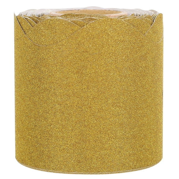 Pungan 1 Roll of Simple Pure Color Bulletin Board Border Delicate Border Paper Wave Border Trim,2.36"X2.36"X2.36"