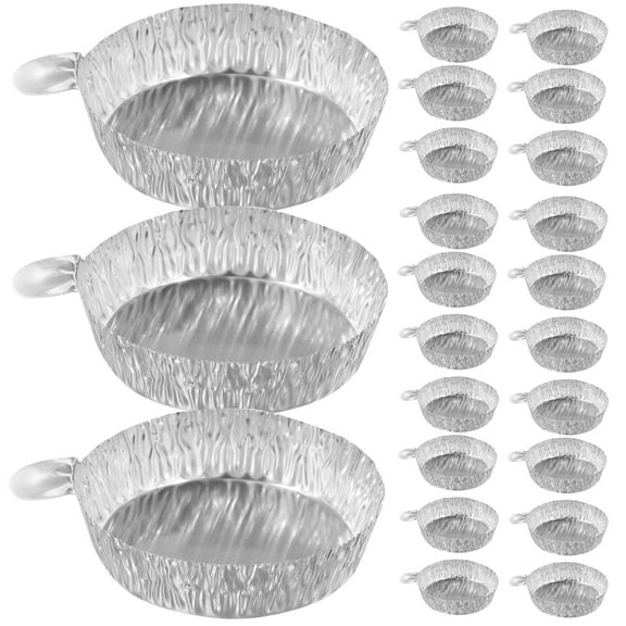 WRISTBIQUE Small Foil Trays Silver 100Pack 6.50X5.00X1.00cm