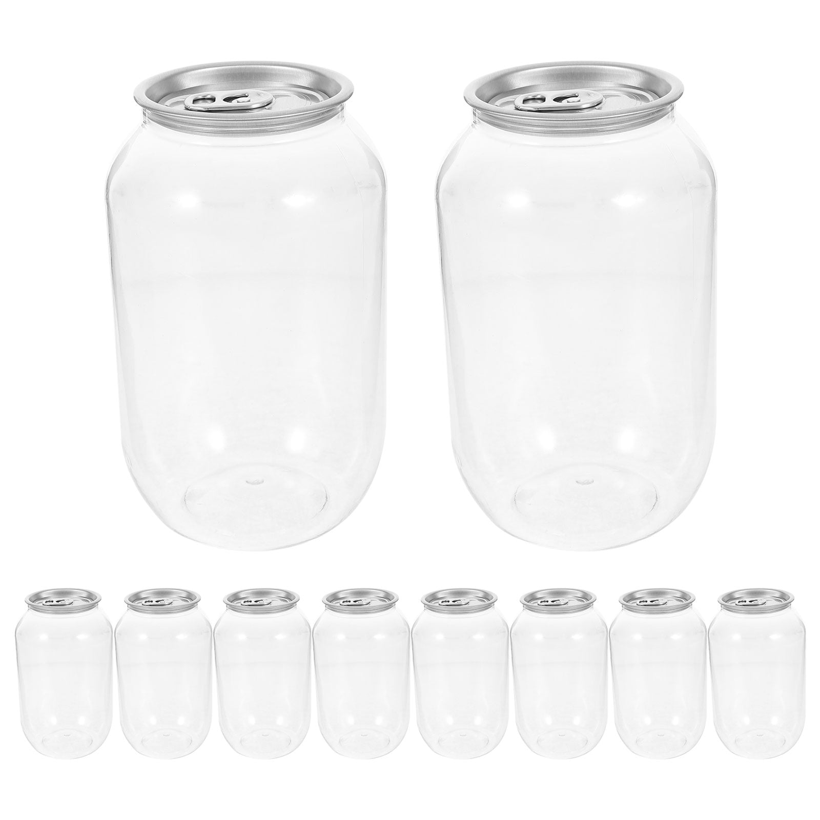 Pungan 10pcs Empty Drink Cans Beverage Storage Bottle Juicing Cans for ...