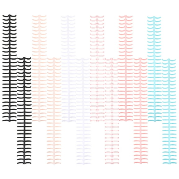 Pungan Binding Spines 12Pcs Colored Spiral Binding Coils Notebook Spines Office Supplies,11.02"X1.38"X0.39"