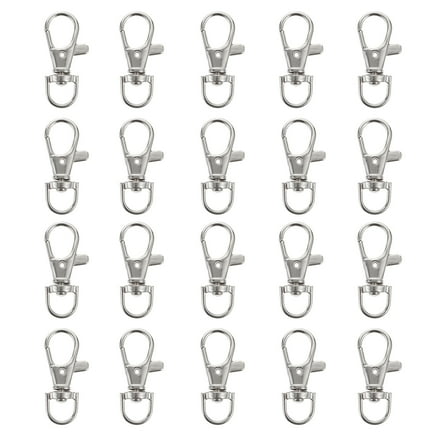 Pungan Bird Metal Swivel Clasps Bird Cage Lock - 20pcs,1.38"X0.59"X0.2"