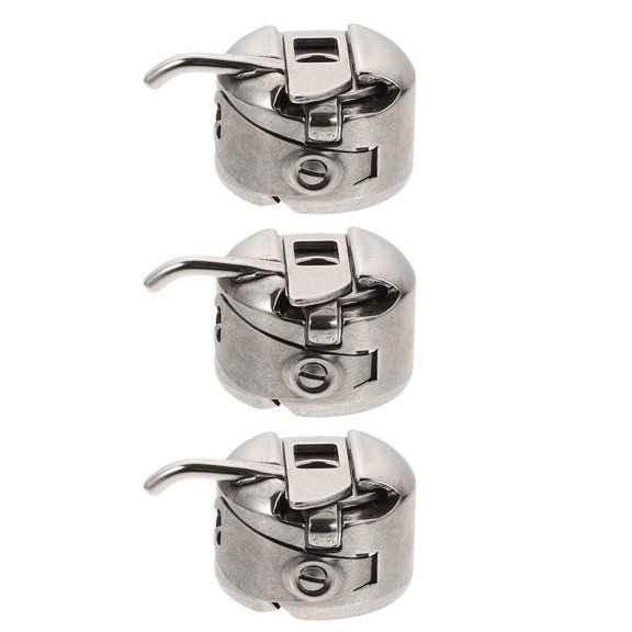 Pungan Bobbin Cases 3Pcs Stainless Steel Bobbin Case for Sewing Machine,1.26"X0.87"X0.59"