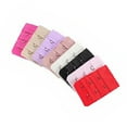 thumbnail image 1 of Pungan Bra extender 2 hook 5pcs Ladies Women Elastic Bra Lingerie Extenders 2-Hooks 3 Rows Extension Straps (Random Color),2.01"X1.26"X0.08", 1 of 10