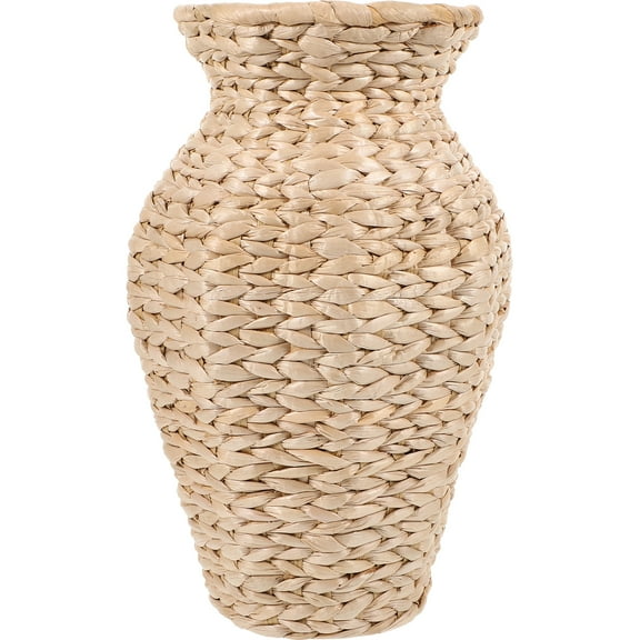 WRISTBIQUE Tall Rattan Vase Wicker Plant Vase Cattail Stem 1Pcs