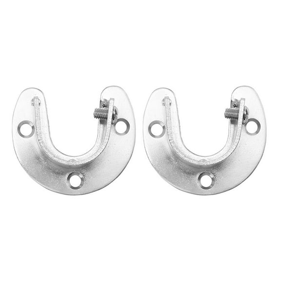 Pungan Closet Pipe Bracket 2x Wardrobe Rod Holder - Closet Pipe Replacement,2.36"X1.97"X0.79"