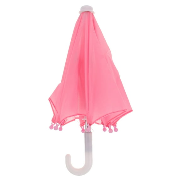 WRISTBIQUE Miniature Umbrella Small Umbrella Toy Pink Cloth 1Pcs