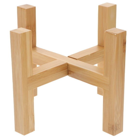 WRISTBIQUE Flowerpot Rack Wooden Potted Plants Rack Wood Color 1Pcs