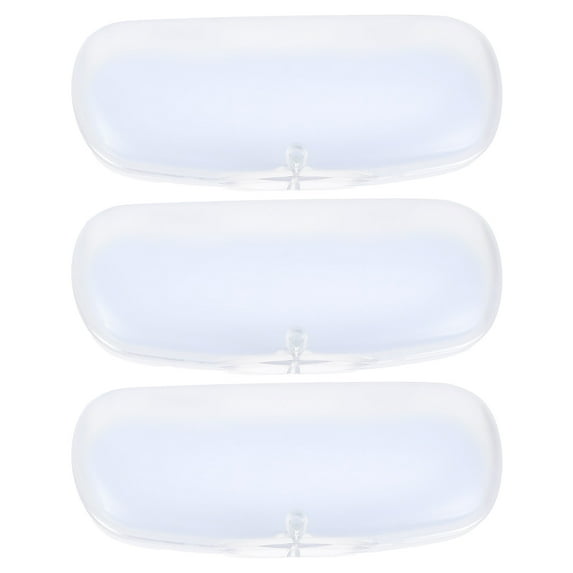Pungan Glasses Case 3 Transparent Sunglasses Cases - Portable Eyewear Box,6.1"X2.56"X1.38"