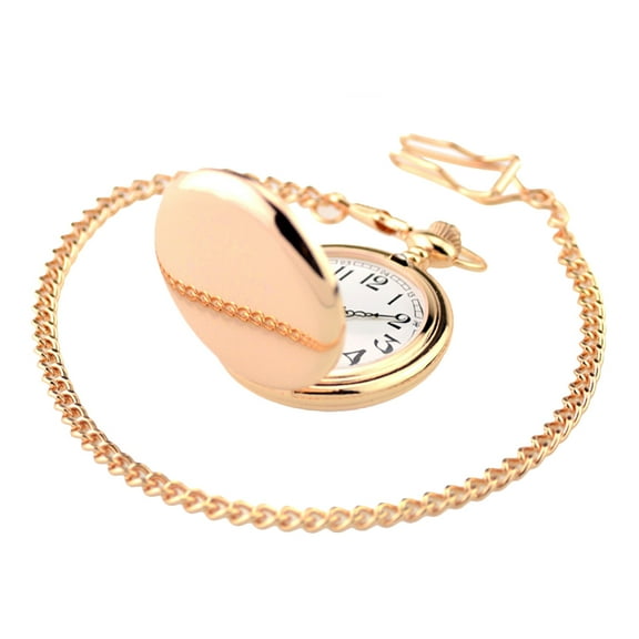 WRISTBIQUE Timekeeping Pocket Watch Rose Gold 1Pack 1.9x1.9x0.6in