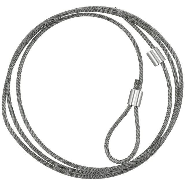 Pungan Net string 1 Set Basketball Frame Net Threading String Steel Wire Basketball Hoop Net Fixing Cord,70.87"X0.12"X0.12"