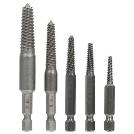 WRISTBIQUE Broken Extractor Kit Tap Extractor Screw Extractors 5Pack