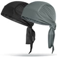 thumbnail image 1 of WRISTBIQUE 2 Pcs Motorcycle Bandana Comfortable Polyester Mesh Design for Men Outdoor Gear, 1 of 10
