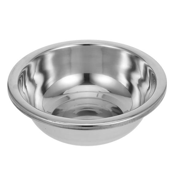 Pungan Stainless Steel Deep Bowl Metal Baking Mixing Bowl Soup Bowl Vegetable Washing Basin (30cm),11.81"X11.81"X3.94"