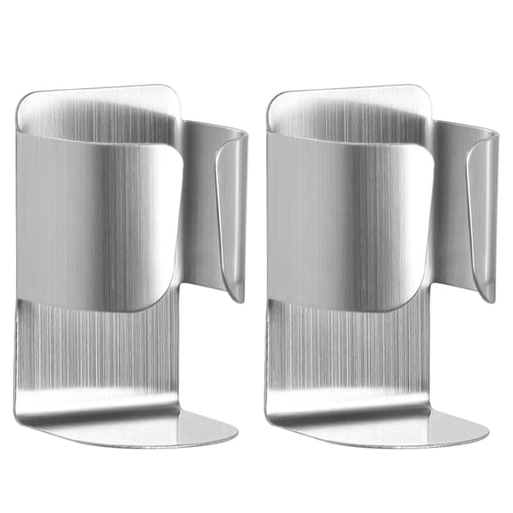 WRISTBIQUE Home Toothbrush Rack Silver 2Set 2.8x1.7x1.6in