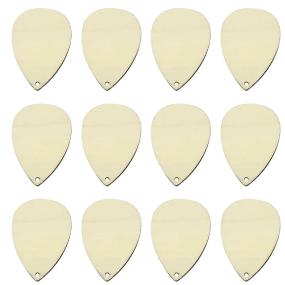 Pungan 50Pcs Unfinished Wood Teardrop Earring Blanks for Jewelry Making and Home Decor, 2.17" x 1.46" x 0.08"