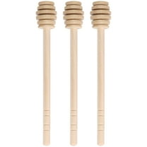 ELAYARD Natural Khaki Wood Honey Dippers, Elegant Design for Wedding