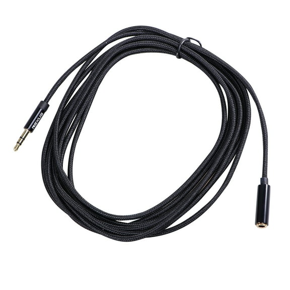 Pungan aux extension cable 3.5mm 3 Meters Long Stereo Male-to-female Headphone Extension Line(Black),118.11"X0.3"X0.3"