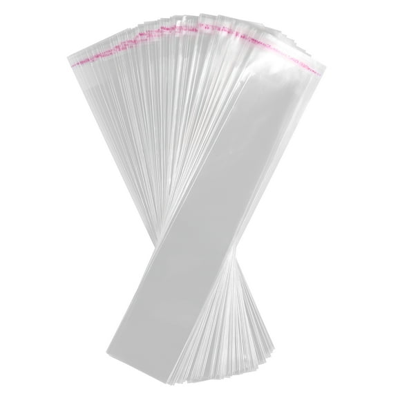 WRISTBIQUE VORCOOL 200pcs Clear Bags Self-Sealing Thick OPP Adhesive Bags for Bakery Cookies Holiday Party Treats