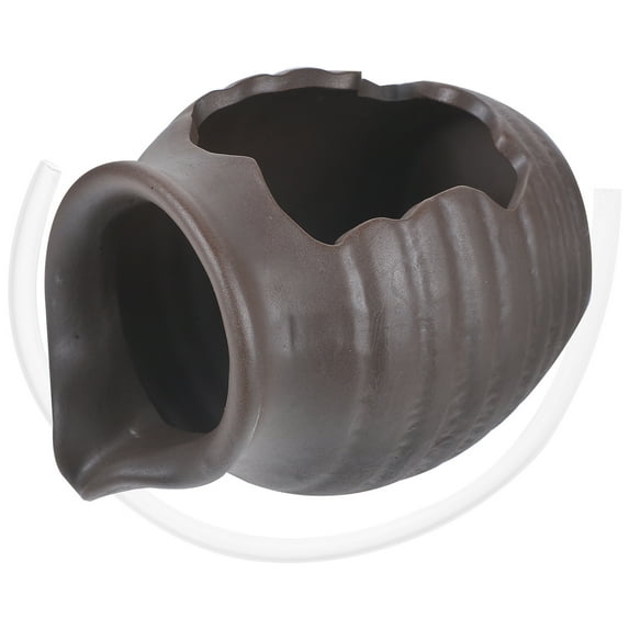 Pungan ceramic jar Fish Tank Waterfall Fountain Circulating Water Ceramic Jar Hydroponic Vase Water Fountain,5.31"X3.94"X3.94"