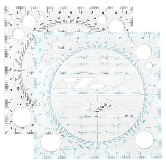 Pungan circle stencil 2pcs Drawing Template Circle Stencil Circle Ruler Circle Tracers Template For Drawing,4.72"X4.72"X0.2"