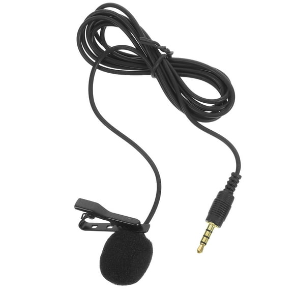 Pungan Clip-On Lavalier Microphone Professional Video Recording Mic for Camera and Phone, Clear Audio, Easy to Use