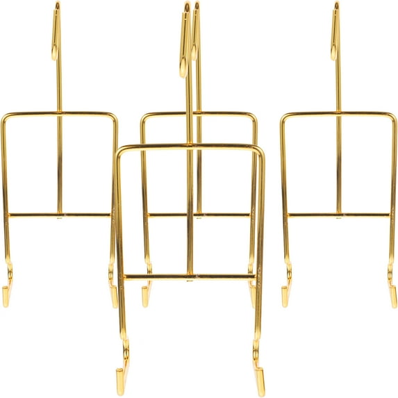 Pungan coffee cup holder Metal Wire Tea Cup Saucer Display Stand for 4pcs,6.3"X2.56"X2.36"