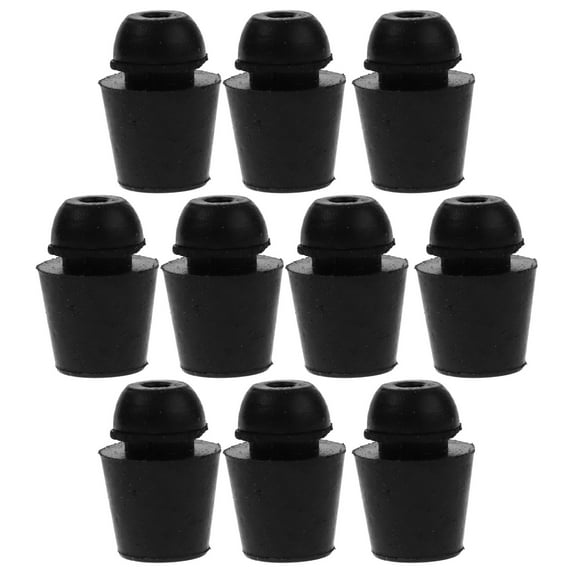 WRISTBIQUE Car Bumper Pads Rubber Bumpers Black 10Pcs