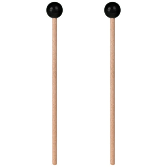 Pungan drum sticks 2pcs Tongue Drum Mallets Wood Handle Drum Mallets Percussion Instrument Drum Mallets,6.5"X0.59"X0.59"
