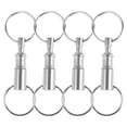 thumbnail image 1 of Pungan dual heads keychain 4Pcs Quick Disconnect Key Ring Double Rings Keychain Convenient Key Ring Pendant Key Ring for Crafts,3.15"X0.98"X0.39", 1 of 1