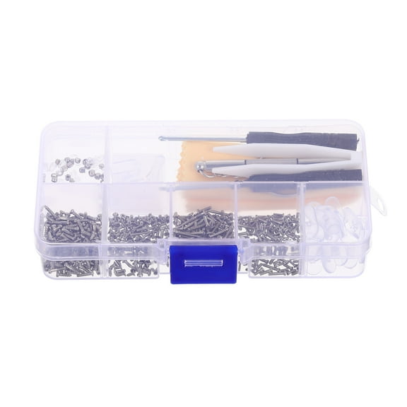 Pungan glasses screw kit Repair Kit for Sunglasses & Eyeglasses: Nose Pads, Screws & Parts (Silver),0.31"X0.31"X0.24"